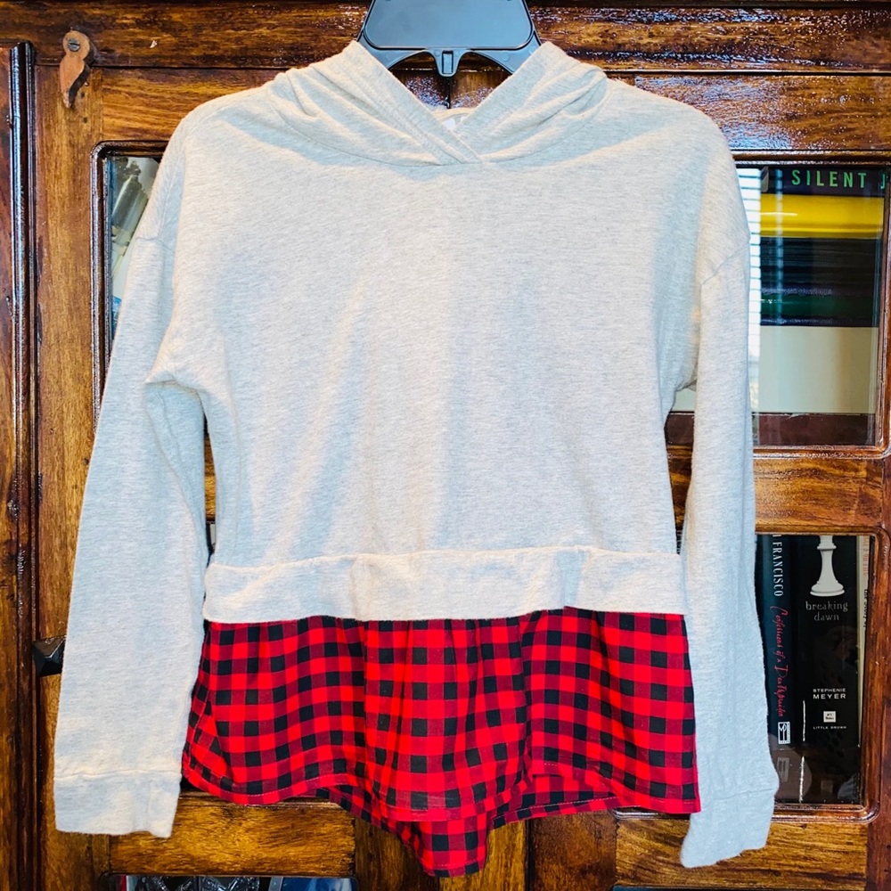 GAP Hoodie with Buffalo Ruffle